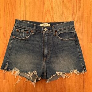 Abercrombie & Fitch High Rise Mom Jean Short